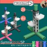Paar cavaletti-standaards GymnaStick2SP & vier Hindernislepels