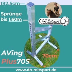 Isometric top view of a single AVing Plus70S aluminum jump wing.