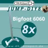 Jump-DIY8 | 8x Bigfoot 6060 Hindernisständer Bausatz | Alu