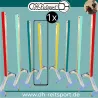 Bigfoot 6060 springstøtter i aluminium med holdbar farvefolie og integrerede nøglehuller