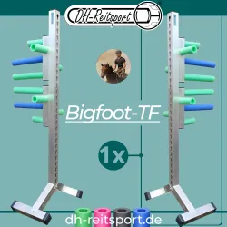 Bigfoot-TF Hindernisset – Bigfoot 6060 Ständer mit Flux Fangarmen aus PE-Schaum in Blau/Grün