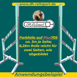 Kleurfolie voor hindernisstaanders | 6,25m rol | 60x60 profiel