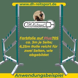 Farvefolie til springstøtter | 6,25m rulle | 60x60 profil