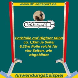 Farvefolie til springstøtter | 6,25m rulle | 60x60 profil