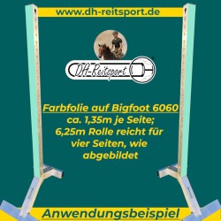 Farvefolie til springstøtter | 6,25m rulle | 60x60 profil