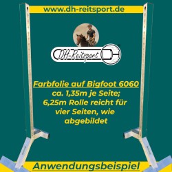 Farbfolie für Hindernisständer | 6,25m Rolle | 60x60 Profil