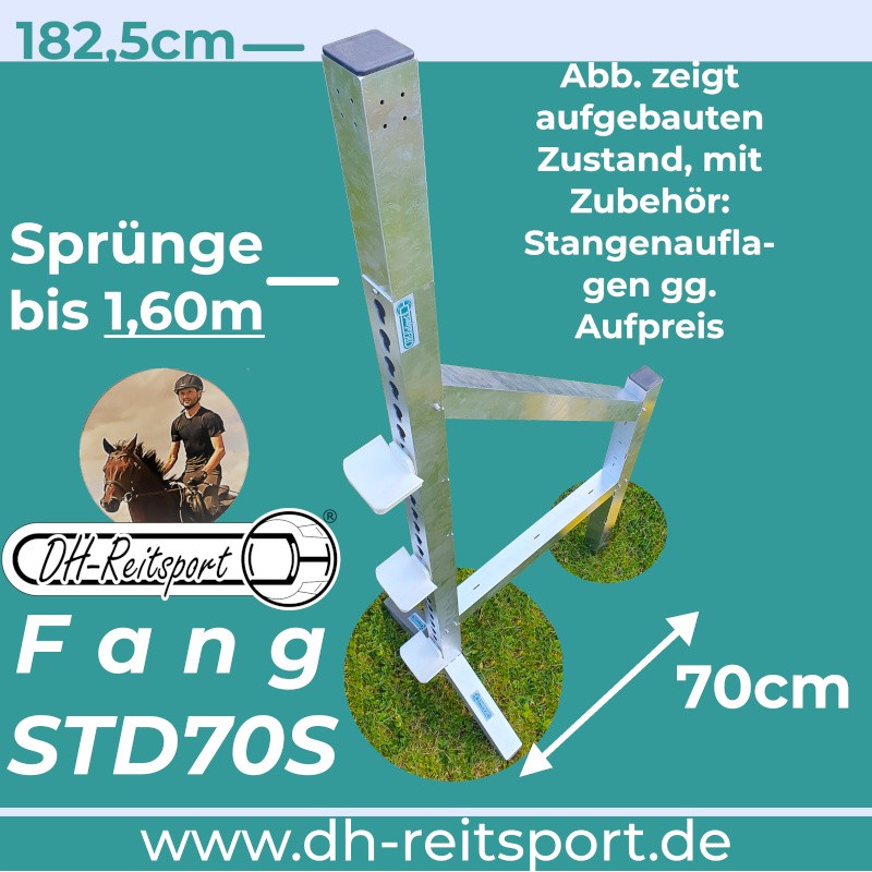 Basis Zijvluegel STD70S, Aluminium hindernisstandaard