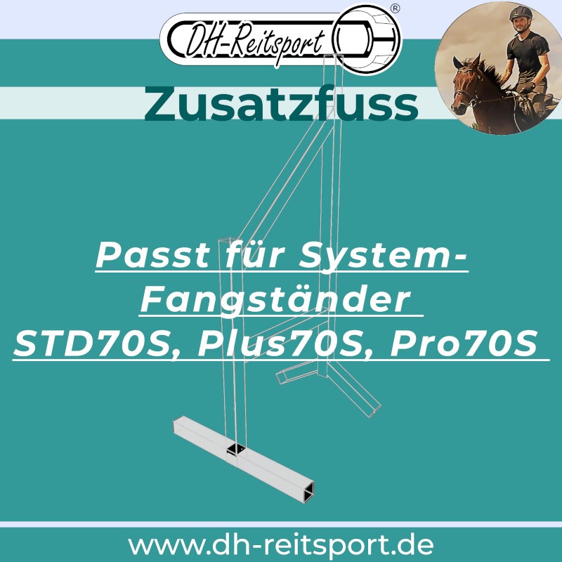 Extra-wide retrofit base for jump wings – added stability for STD70S in outdoor conditions