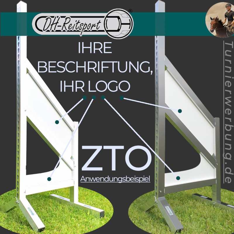 AVing Pro70S advertising jump wing with aluminum composite sign insert