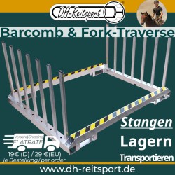 Fork & Barcomb set met symbool voor verzendkosten-flatrate