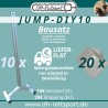 Jump-DIY, 10 x Bigfoot 6060 (bouwpakket) & 20 x hindernislepels