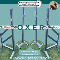 Springpakke Oxer i antracitgrå – Delvist folierede vingestøtter i aluminium, 182,5 cm høje