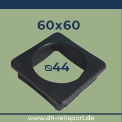 drilled end caps 60x60mm
