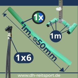 1m PE-Schaumröhre D50 & 6xKabelbinder