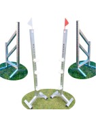 Aluminum Jump Standards: Lightweight, Stable & Fillable | DH-Reitsport